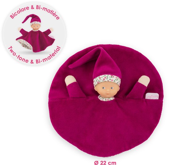 Corolle knuffeldoek roze Grenadine baby knuffelpopje 17cm zacht speelgoed. van Corolle