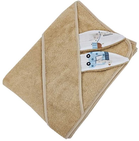 Cotton bathrobe GIRAFFE/BEIGE