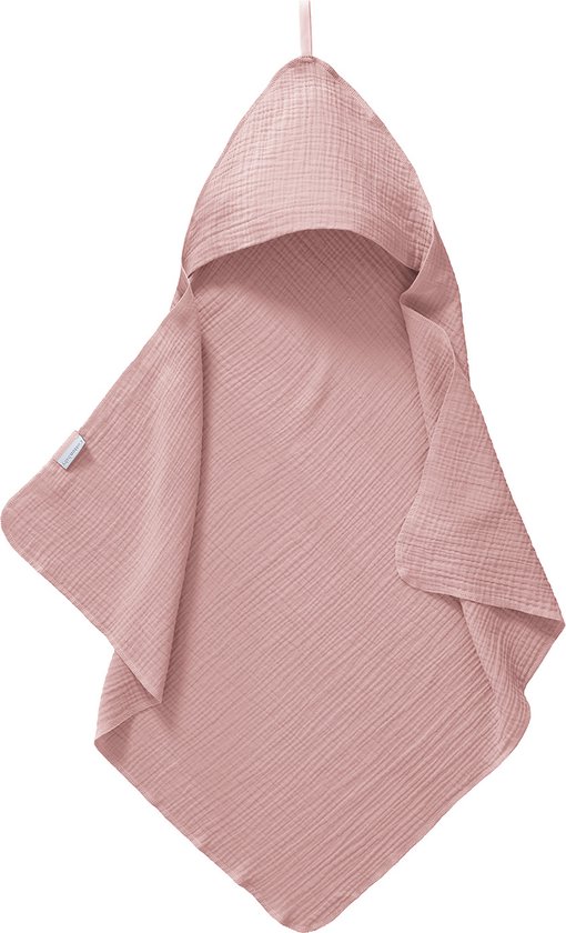 Cottonbaby Badcape - Cottonsoft - oudroze van Cottonbaby