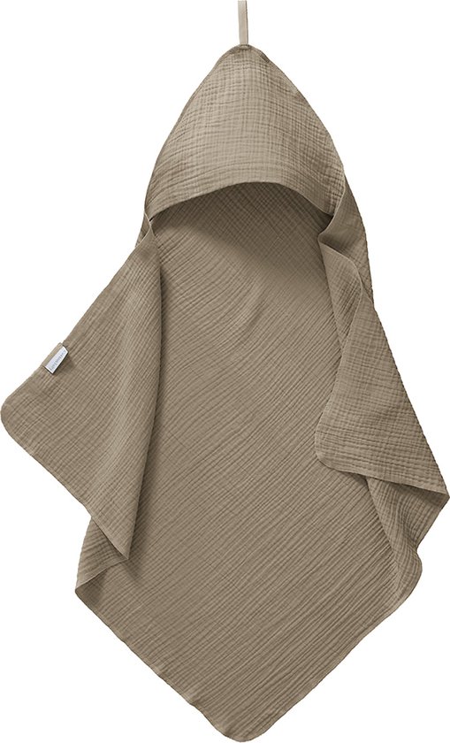 Cottonbaby Badcape - Cottonsoft - taupe van Merkloos