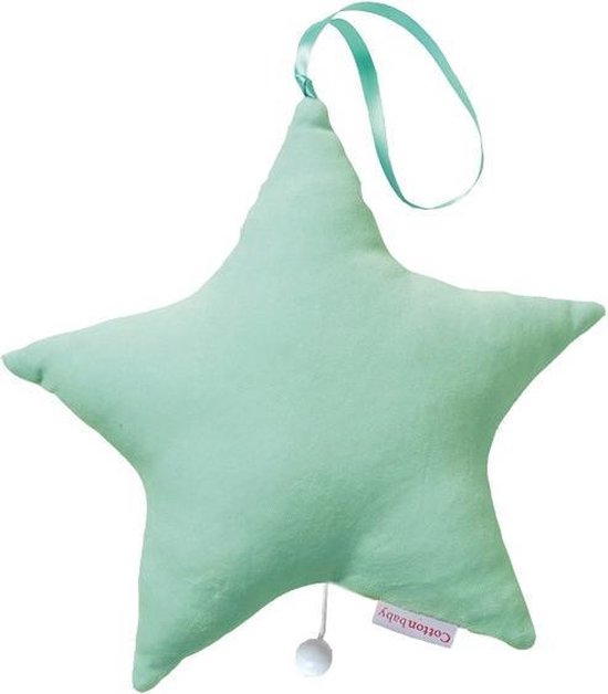 Cottonbaby Muziekdoos Ster velours Mint van Cottonbaby