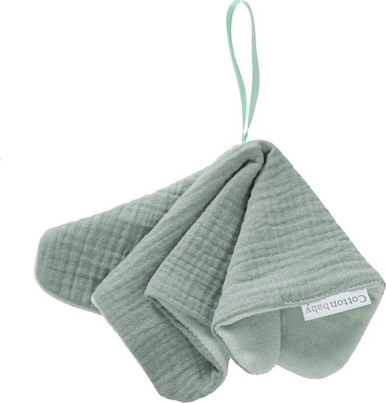 Cottonbaby speendoekje - Cottonsoft - oudgroen van Cottonbaby