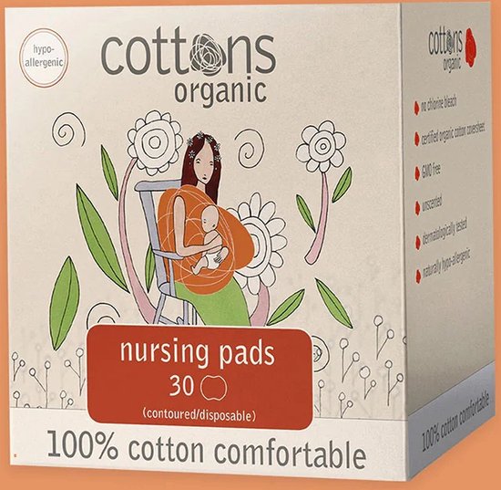 Cottons - Zoogcompressen - 30st- 100% Natuurlijke Katoen van Cottons