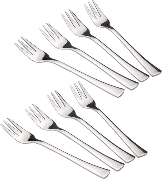 Couvert Royal Taartvorkjes - Gebaksvorkjes - 8-delig - 18/10 edelstaal van Couvert Royal
