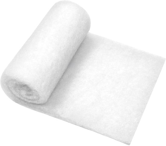 Craft Loom - Wattine vulling medium 200g – per 50 cm coupon - Wit van Merkloos