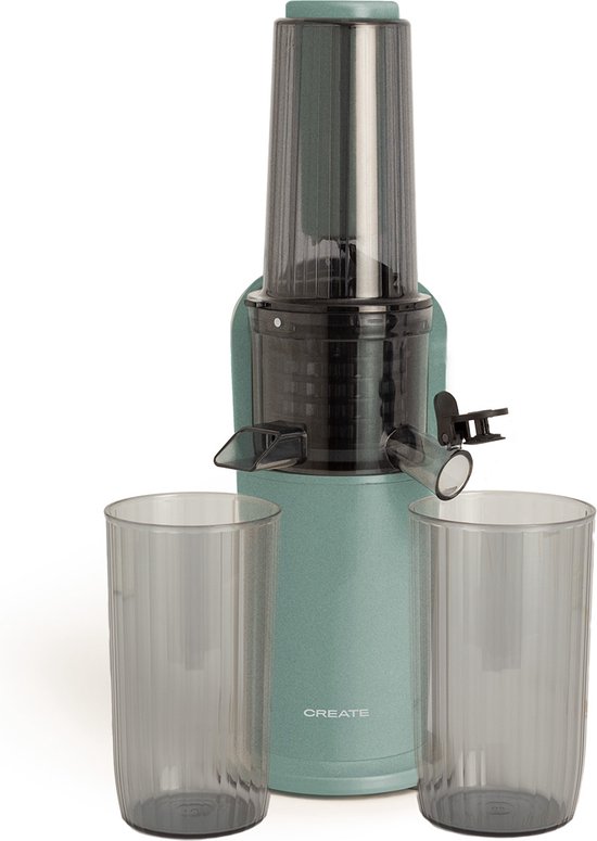 CREATE - Blender met langzame extractie 150W - Sage - Reverse-functie - Compact formaat - JUICER SLOW MINI van CREATE