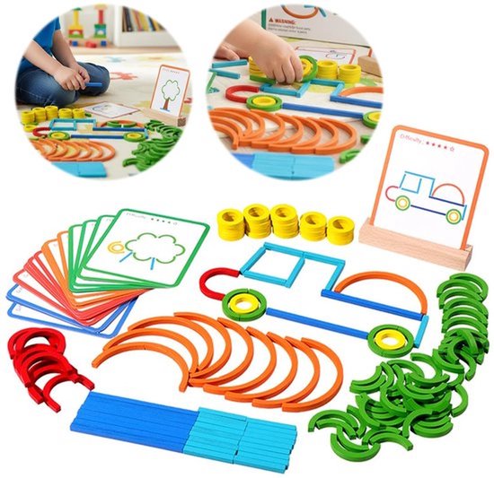 Creatief Leerspeelgoed Voor Kinderen, Educatieve Bouwstenen, Geschikt Voor Jongens En Meisjes in De Kleuterklas En De Kleuterschool, Logisch Educatief Speelgoed Voor in De Klas En Thuis