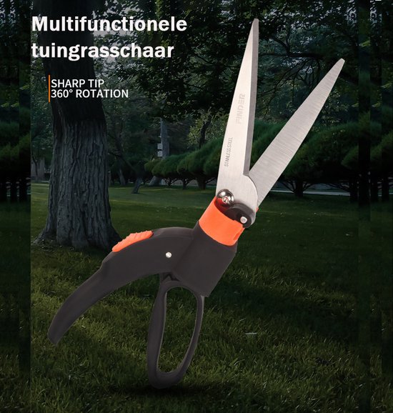Crrynuo Classic grasschaar - Snoeischaar - Voor gras en heesters van Crrynuo