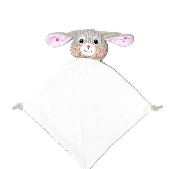 Cubbies knuffeldoekje Bunny Bubblegum - Roze 29cm van Cubbies