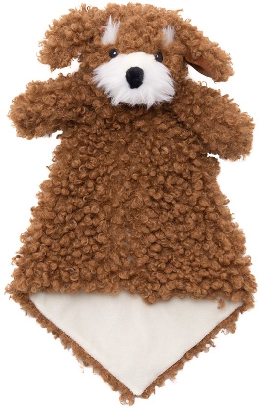 Cubbies knuffeldoekje Cockapoo Dreuzel Buggle Luvie Collection – hond bruin/creme van Merkloos