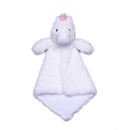 Cubbies knuffeldoekje Unicorn Starflower Luvie Collection - eenhoorn roze/wit van Merkloos