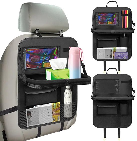 CUBEXCOM® Auto Organizer, Autostoel Organizer, Reistafel voor Kinderen, Tablet Houder Auto, Baby Kinderen Autostoel Organizer, Tablet Houder, Stoel Organizer voor Kinderen, Autostoelen Rugleuning, Autostoelbescherming, Autotafel, Speeltafel, Eettafel van CUBEXCOM