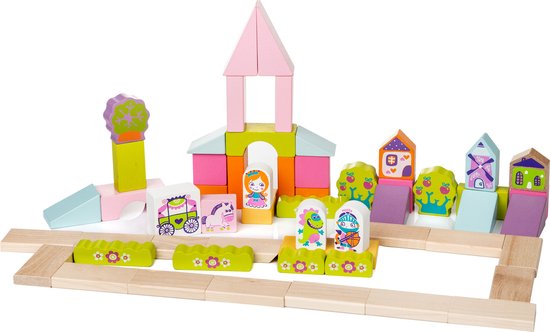 Cubika houten blokkenset kasteel van Cubika