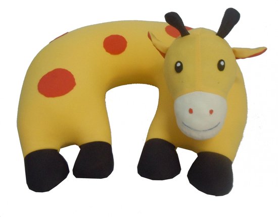Cuddlebug U-shape kussen - Giraffe - Knuffel - Kinderen - R pet van CuddleBug