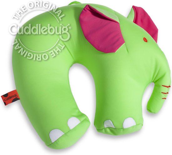 Cuddlebug U-shape kussen - Olifant - Knuffel - Kinderen - R pet van Cuddlebug