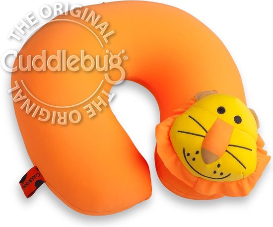 Cuddlebug U shaped kussen - Leeuw - Knuffel - Kinderen - R pet van CuddleBug