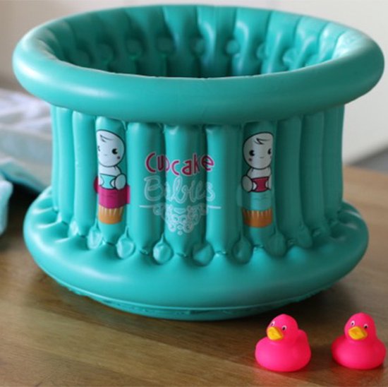 Cupcake Babies Basic Pack: Babybad Small 35 X 22 Cm Turquoise in Reistasje van Jollein