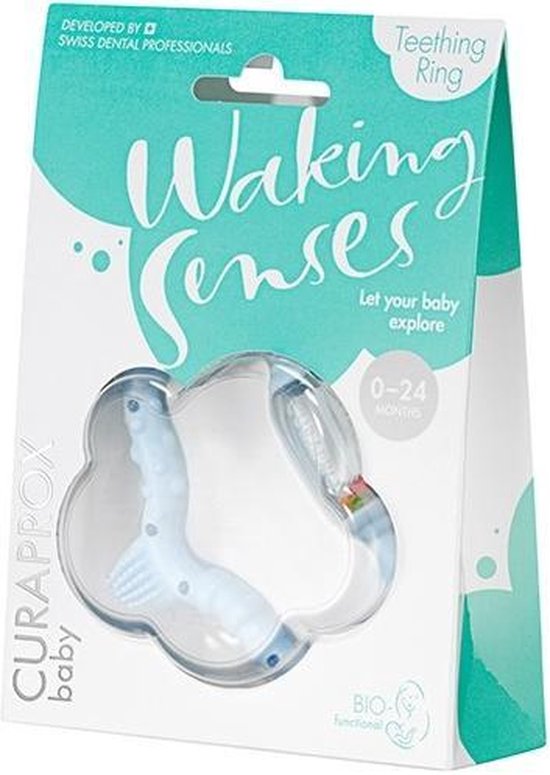 Curaprox Bijtring - Bijtring - Doorkomen babytanden - Blauw van Curaprox
