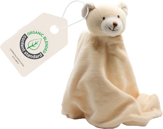 Cute since 1999 - Biologisch Knuffeldoekje - Bailey de Beer - Doudou - 35 x 35 cm van Merkloos