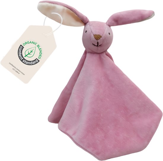 Cute since 1999 - Biologisch Knuffeldoekje - Peter het Konijn - Doudou - 35 x 35 cm van Merkloos