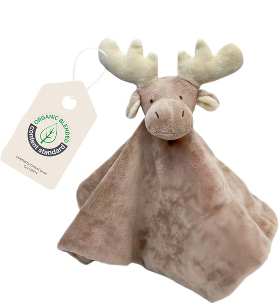 Cute since 1999 - Biologisch Knuffeldoekje - Robert het Rendier - Doudou - 35 x 35 cm van Merkloos