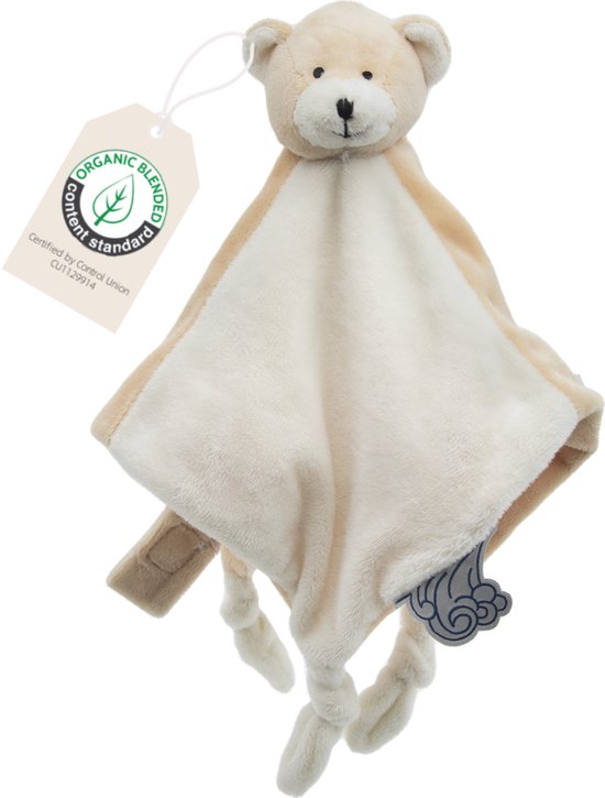 Cute since 1999 - Biologisch Knuffeldoekje - Simo de Beer - Doudou - 30 x 30 cm van Merkloos