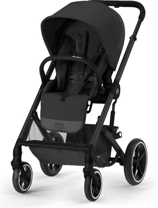 Cybex Balios S Lux - Kinderwagen - Zwart Frame - Moon Black van Merkloos