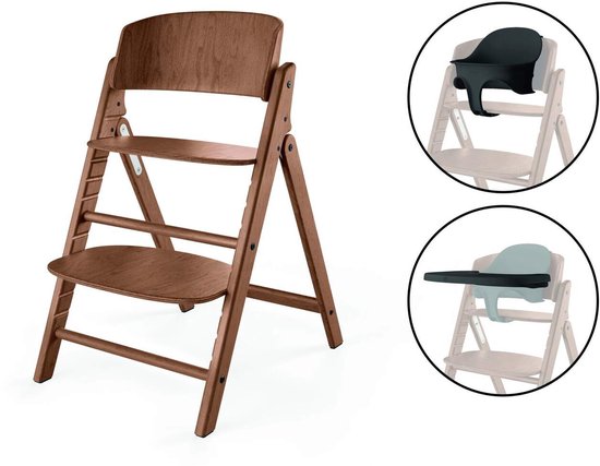 Cybex Click & Fold 3 In 1 - Kinderstoel - All Natural Dark van Merkloos