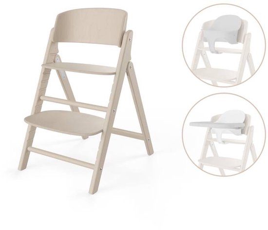 Cybex Click & Fold 3 In 1 - Kinderstoel - All Natural - Light Natural van Merkloos