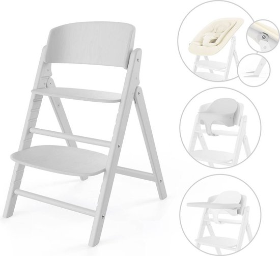 Cybex Click & Fold 4 In 1 - Kinderstoel - All White - White van Merkloos