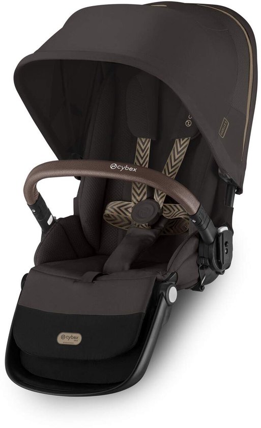 Cybex Gazelle S 2e Buggyzit - Kinderwagen - Taupe Frame - Chocolate Brown van Merkloos