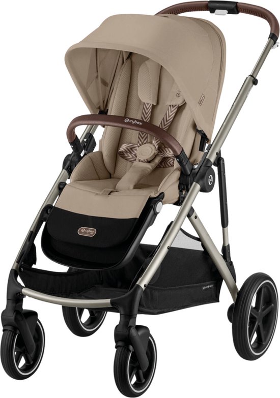 Cybex Gazelle S - Kinderwagen - Almond Beige - Taupe Frame van Cybex