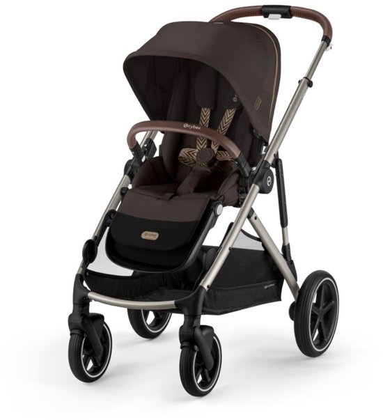Cybex Gazelle S - Kinderwagen - Chocolate Brown - Taupe Frame van Merkloos