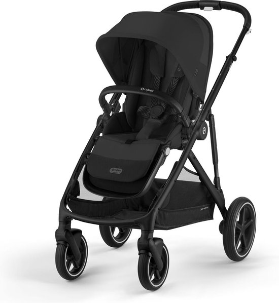 Cybex Gazelle S - Kinderwagen - Moon Black - Black Frame van Cybex
