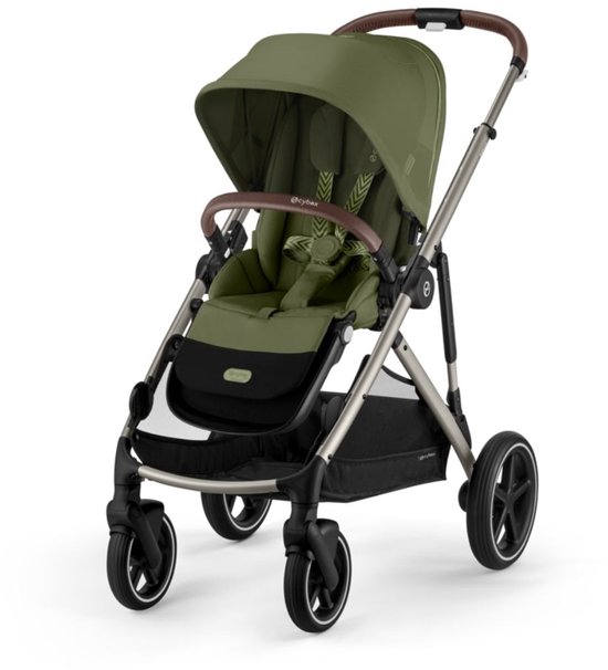 Cybex Gazelle S - Kinderwagen - Moss Green - Taupe Frame van Merkloos