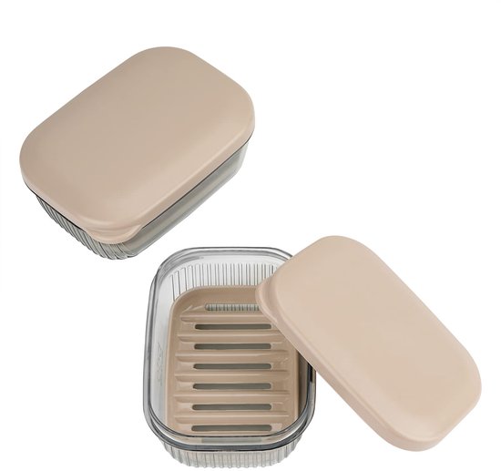 Dailygoods - 2 Pack Reiszeepdoos - Lekvrije en Draagbare Zeepcontainer
