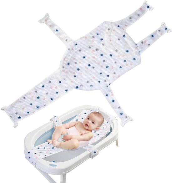 Dailygoods- Babybadmat Antislip - Badsteun Baby - Badzitje Baby - Babybadaccessoire - Babybadnet - Veilig en Comfortabel
