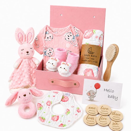 Dailygoods- Babycadeau voor Geboorte - Kraamcadeau Jongen - Kraamcadeau Meisje - Baby Cadeauset - Kraamcadeau Unisex - Origineel Cadeau