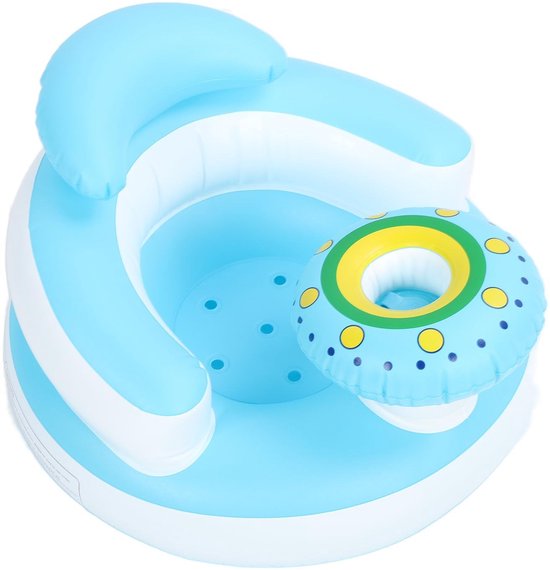 Dailygoods- Babyzitje Opblaasbaar - Ergonomisch Ontwerp - PVC Materiaal - Comfortabele Steunstoel - Lekvrije Laadkleppen - Zacht en Beschermend - Babystoel