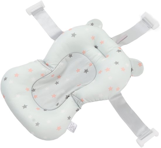 Dailygoods- Badmat Antislip - Babybadmat - Badkussen voor Pasgeborenen - Zacht Oppervlak - Eenvoudig Op te Bergen - Veilig in Gebruik - Babybadkussen