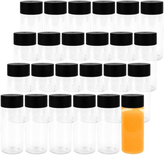 Dailygoods - Cosensi - Dailygoody - Plastic Juice Bottles - 300ml - Herbruikbaar en Veilig - Duidelijk en Stevig - Voor Dranken en Smoothies - Set van 24