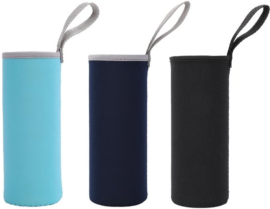Dailygoods- Flessendeksels - Geïsoleerde Flessenzakken - Antislip - Zacht Stof - Neopreen - Voor Koude/Warme Dranken - Fleshoes