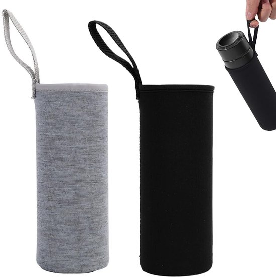 Dailygoods- Isolatiehoes Neopreen - Thermotas voor Waterfles - Bescherming tegen Krassen - 2 Stuks - Lichtgewicht en Duurzaam - Makkelijk Schoon te Maken - Fleshoes van Dailygoods