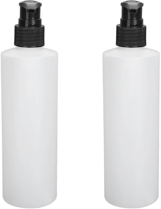 Dailygoods- Massageolieverwarmer - Hervulbare Pomp Dispenser - 2 Stuks 250ml - Herbruikbaar Accessoire - Geschikt voor Lotion - Lekdicht Ontwerp - Pompdispenser