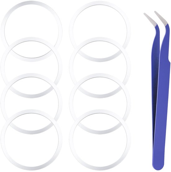 Dailygoods- O-ring Set 8 Stuks - Siliconen O-ringen - Levenslange Lekbescherming - Geschikt voor Hydro Flask - Inclusief Pincet - Transparant - Waterfles Afdichtring
