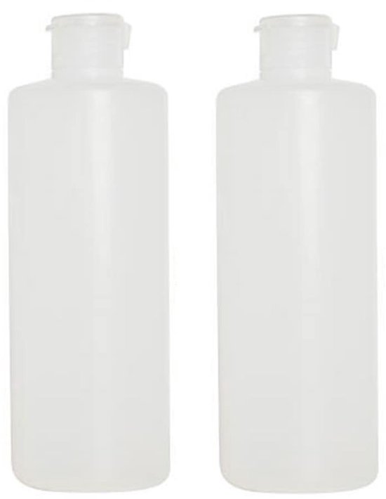Dailygoods- Plastic Flessen 200ml/400ml - 2 Stuks - Refillable Reisflesjes - Flip Caps - Antilekbescherming - Duurzaam Plastic - Reisset