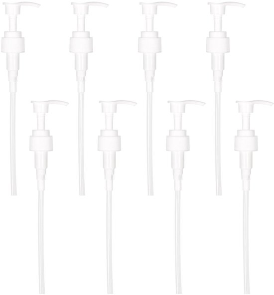 Dailygoods- Pompkop 21Cm - 8 Stuks - Draagbare Dispenser Pomp - Vervangende Pompkop - Geschikt Voor Vloeibare Foundation - Lichtgewicht En Duurzaam - Dispenserpomp