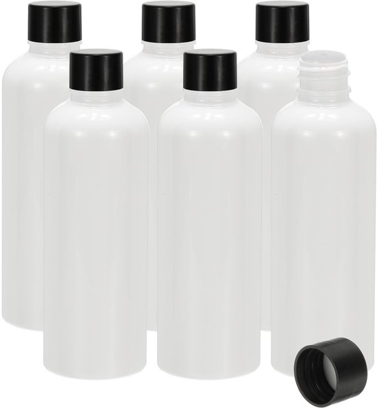 Dailygoods- Reisflessen 6 stuks 100 ml - Lekvrije Dispenser - Schroefdop - Flesjes voor Shampoo - Flesjes voor Lotion - HUISDIER/PP Materiaal