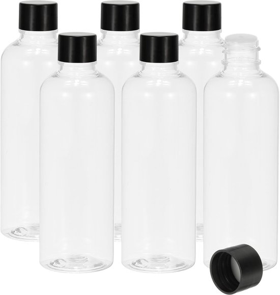 Dailygoods - Reisflessen met Schroefdop - 6 Stuks 100 ml Lekvrij voor Shampoo en Lotion