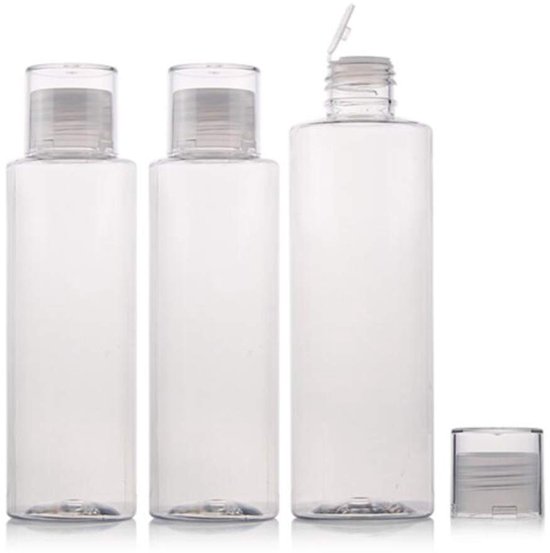 Dailygoods- Tonerfles 150ml - Lege Hervulbare Plastic Fles - 3 Stuks van Dailygoods